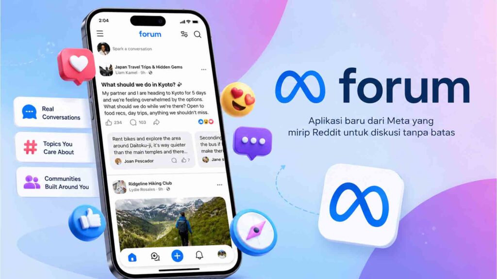 Meta Diam-Diam Luncurkan Aplikasi Baru Mirip Reddit Bernama Forum