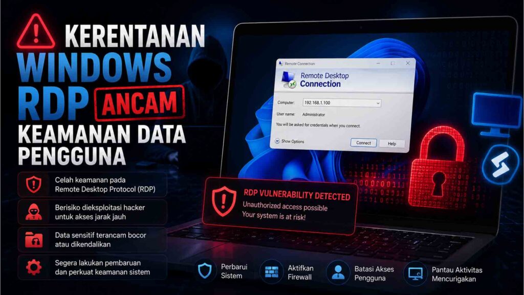 Kerentanan Windows RDP Ancam Keamanan Data Pengguna