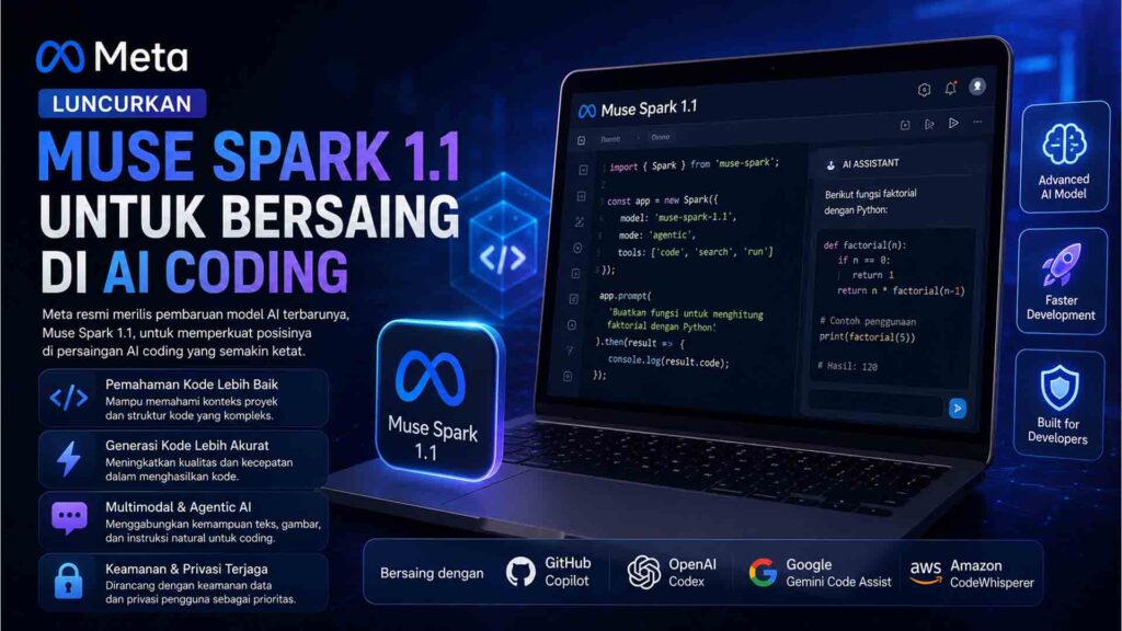 Meta Luncurkan Muse Spark 1.1 untuk Bersaing di AI Coding