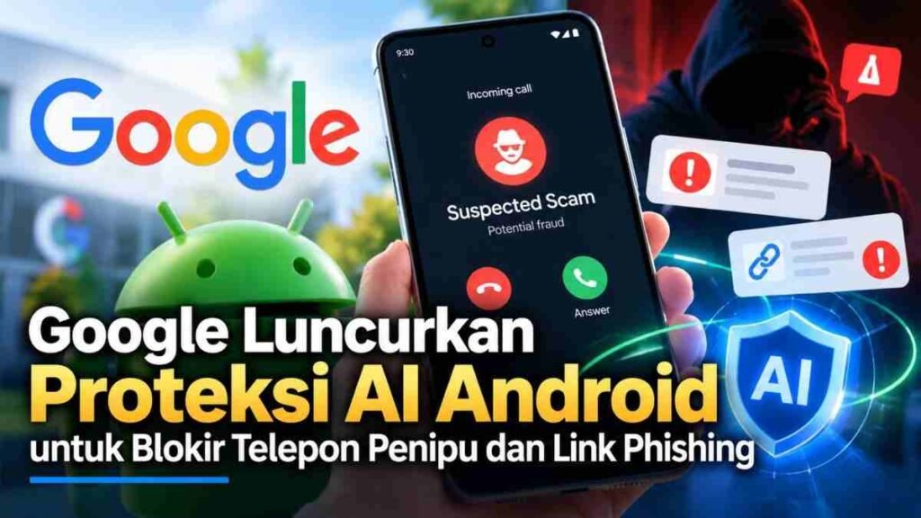 Google Luncurkan Proteksi AI Android untuk Blokir Telepon Penipu dan Link Phishing